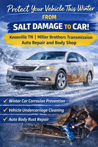 Salt damage to car in Knoxville TN