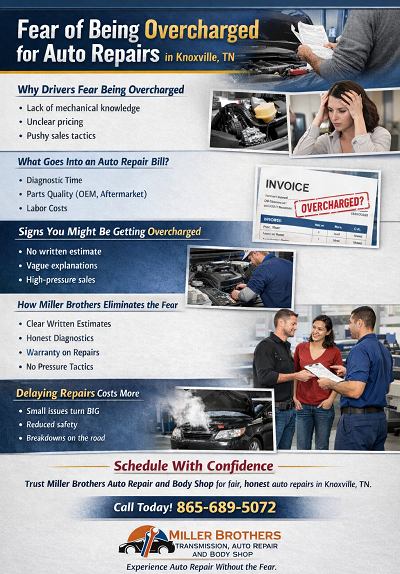 Fear of Being Overcharged for Auto Repairs in Knoxville, TN