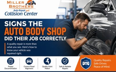 Signs the Auto Body Shop Did Their Job Correctly